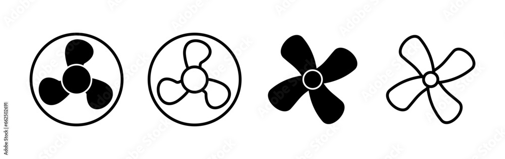 Fan icon vector. blower icon. propeller. ceiling Fan icon vector. blower icon. propeller. ceiling