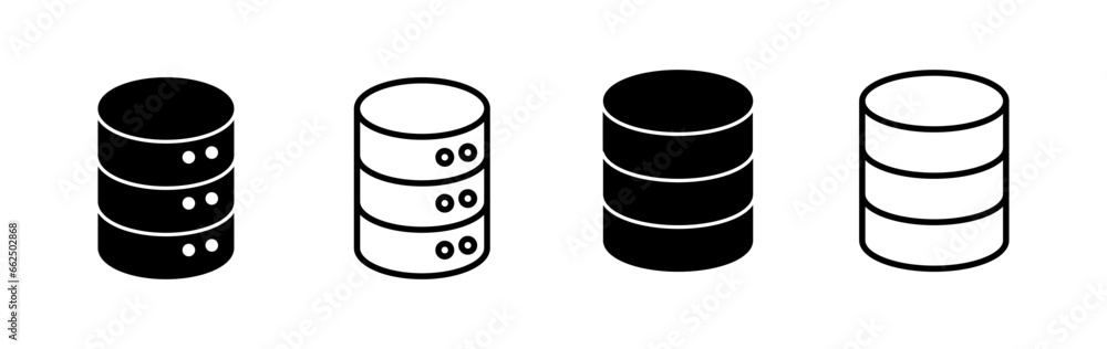 Database icon vector. server icon. storage Database icon vector. server icon. storage