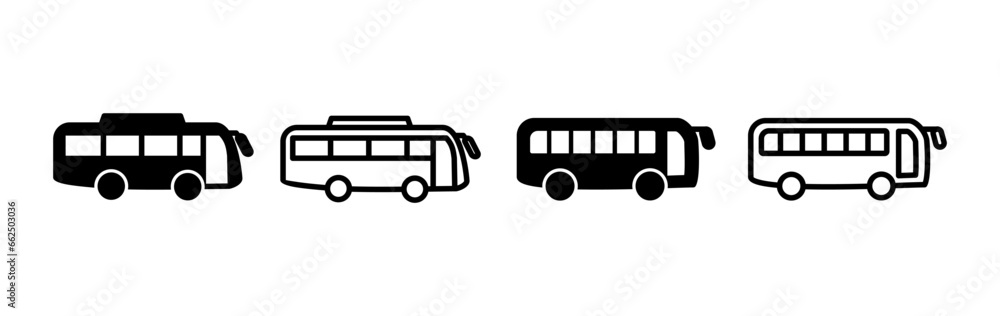 Bus icon vector. bus vector icon