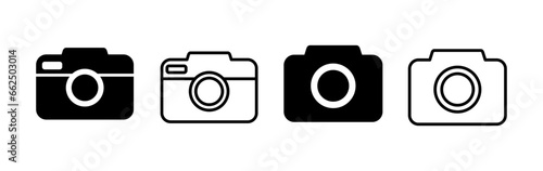 Camera Icon in trendy flat style isolated. Camera symbol web site design