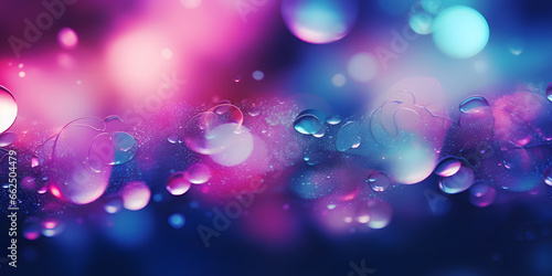 Bokeh Lights Background, bokeh effect, featuring soft circles of light in shades of blue, pink, and purple atmosphere