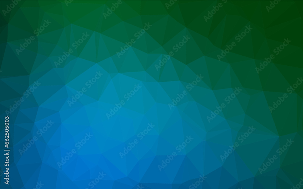 Dark Blue, Green vector polygonal pattern. Dark Blue, Green vector polygonal pattern.