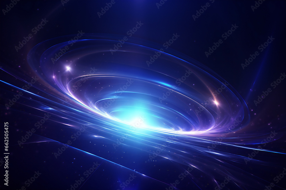 Fototapeta premium Beautiful digital space waving background, Generative AI