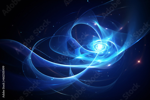 Wallpaper Mural Beautiful digital space waving background, Generative AI Torontodigital.ca