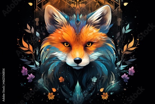 Curious spirit foxes, able to traverse between the spirit and physical realms - Generative AI