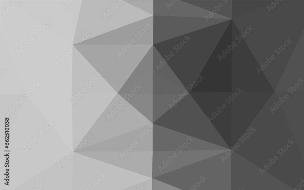 Light Silver, Gray vector polygonal pattern.