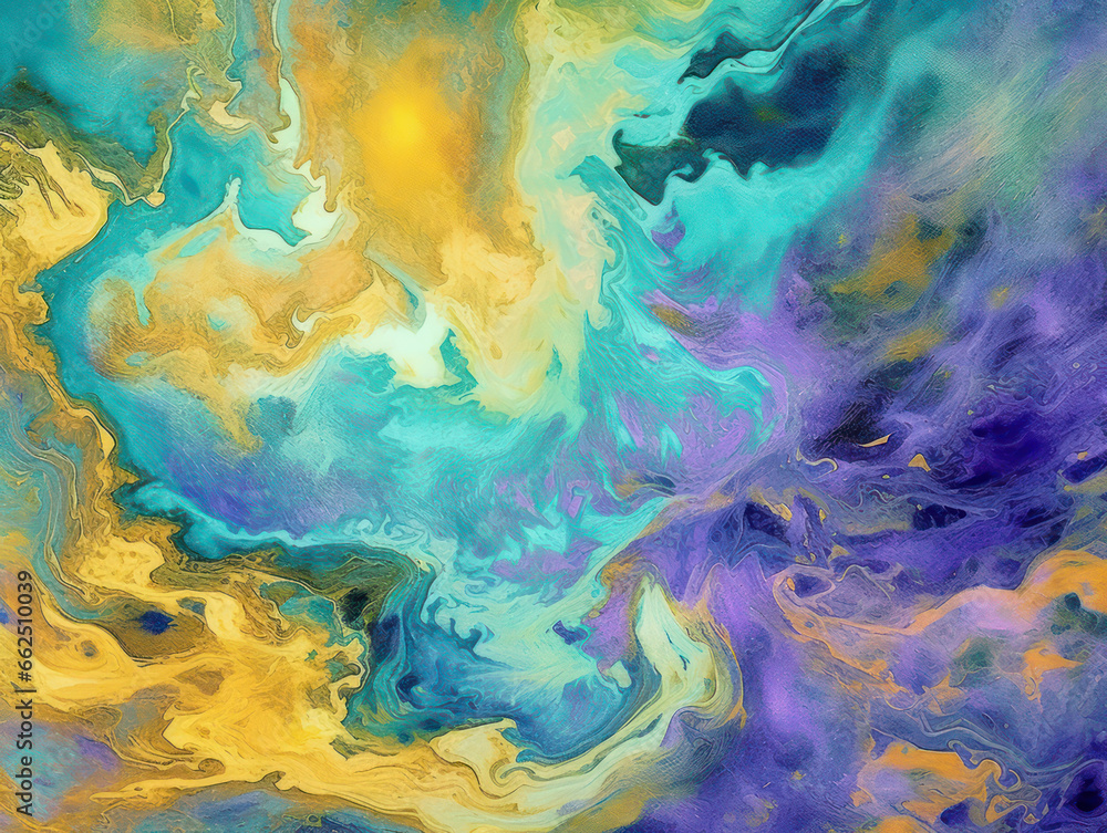 Abstract Colorful Liquid Marble Texture, Generative AI Abstract Colorful Liquid Marble Texture, Generative AI