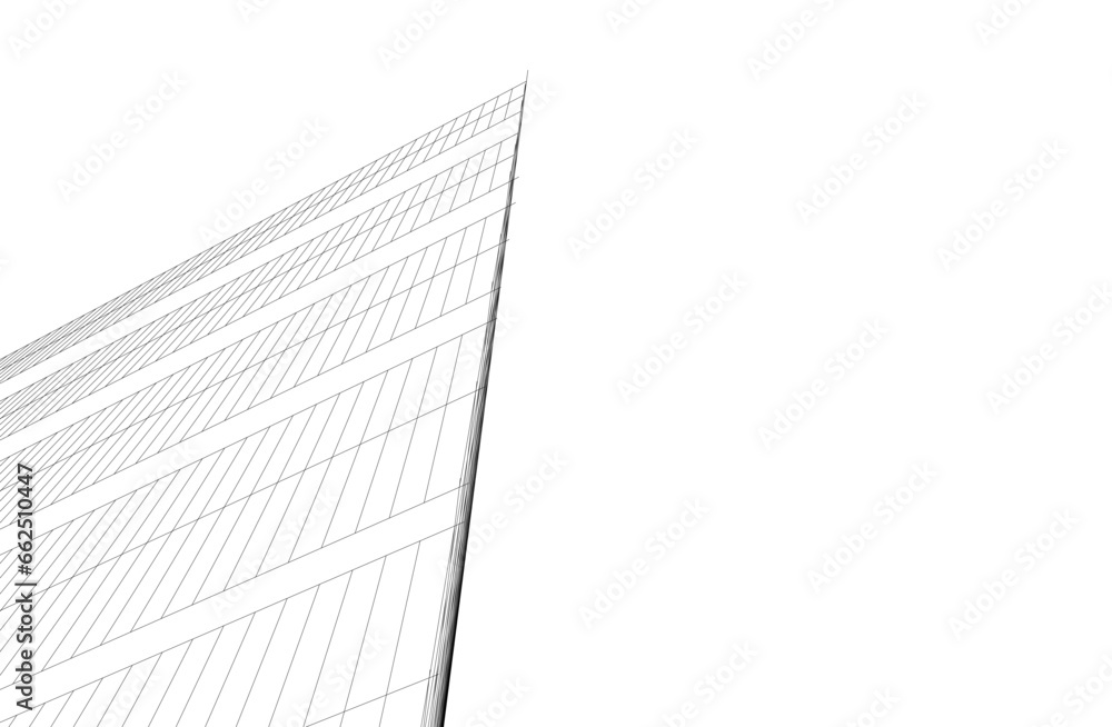 abstract architecture vector 3d drawing abstract architecture vector 3d drawing