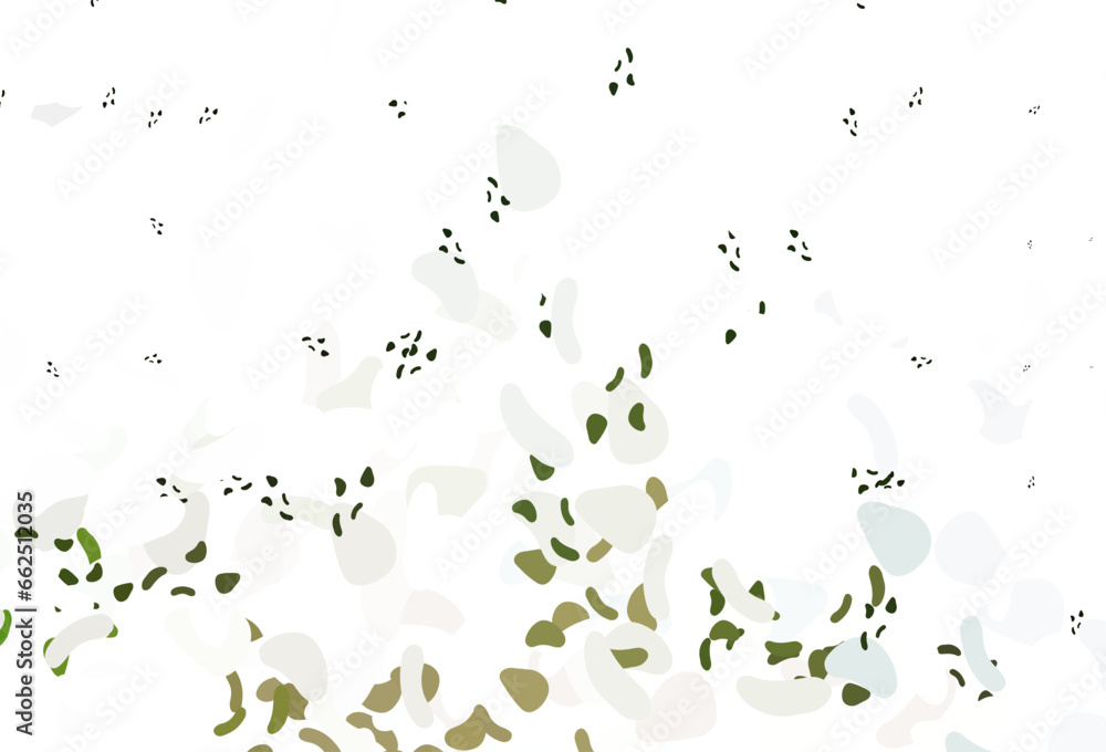 Light Green, Yellow vector pattern with chaotic shapes. Light Green, Yellow vector pattern with chaotic shapes.