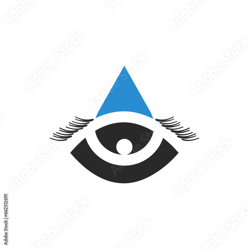 Vectors are eye drops. Virus transmission scheme.