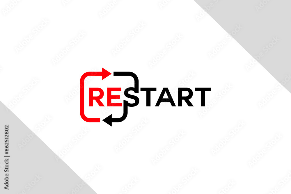 vector is the word restart. Computer and Handphone, android vector is the word restart. Computer and Handphone, android