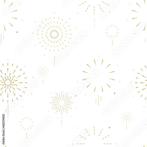 firework seamless pattern.Editable vector illustration for postcard,banner