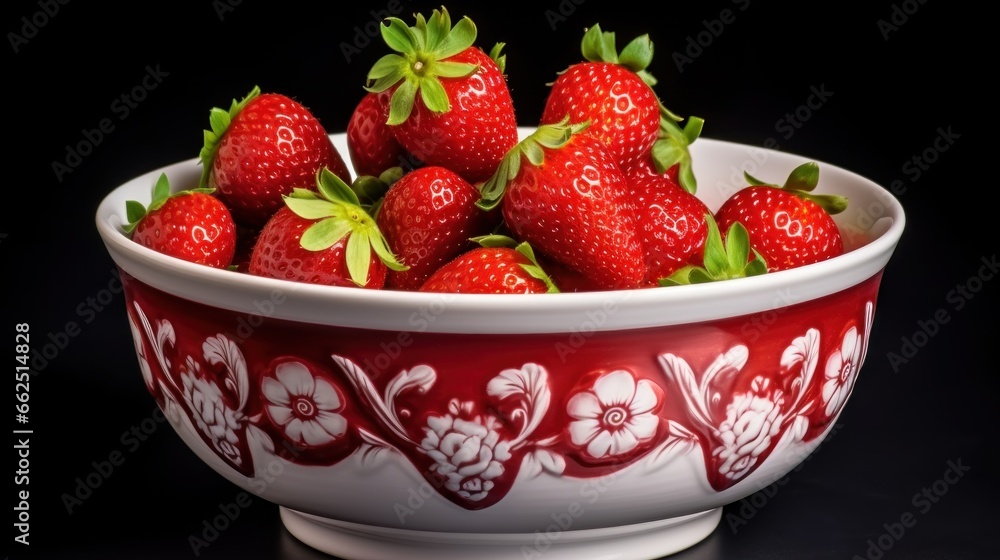 Fresh strawberry in the rattan basket on white UHD wallpaper Stock Photographic Image Fresh strawberry in the rattan basket on white UHD wallpaper Stock Photographic Image