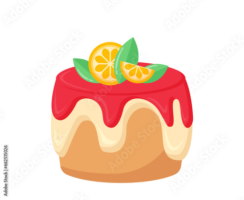 Sweet cake vector concept