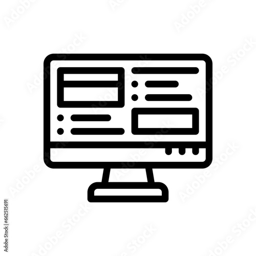 responsive design line icon