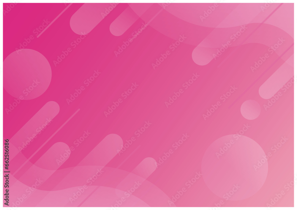 幾何学的なメンフィスのグラデーション背景ピンク