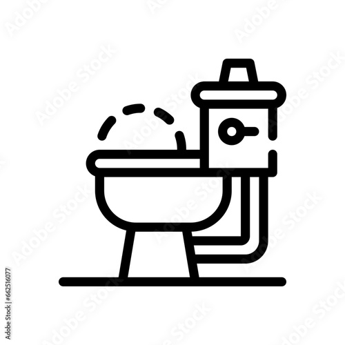 flush line icon