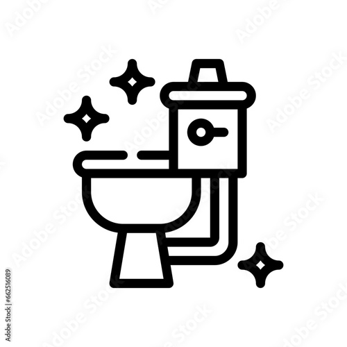 toilet line icon