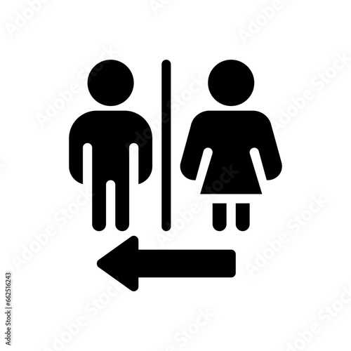 toilet signs glyph icon