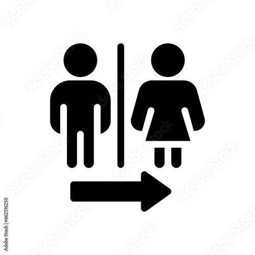 toilet signs glyph icon