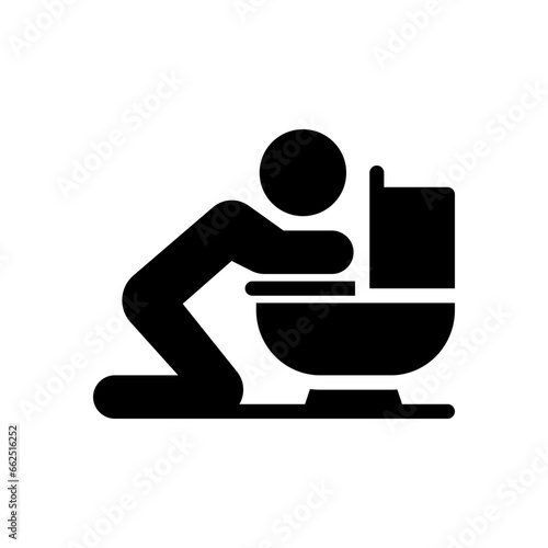 toilet glyph icon