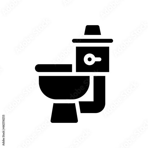 toilet glyph icon