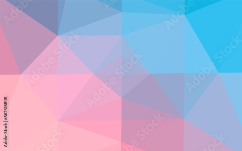 Light Blue, Red vector triangle mosaic texture.