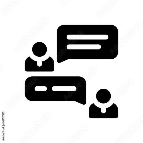 chat glyph icon