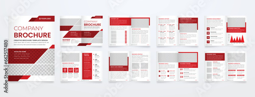 business brochure template with minimalist and modern style
