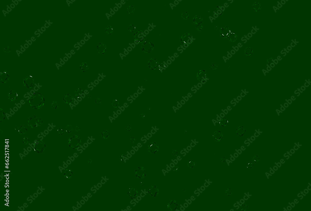 Light Green vector template with circles.