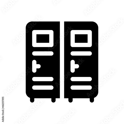 locker room glyph icon