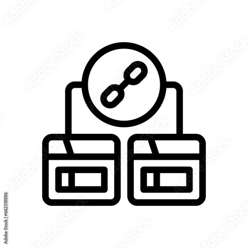 hyperlink line icon