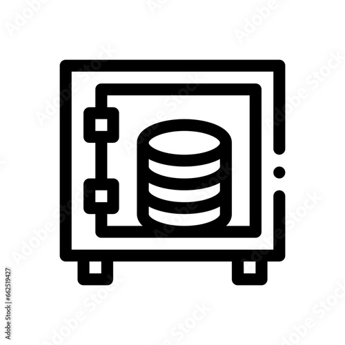 safebox line icon