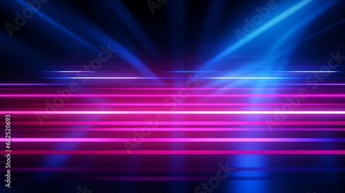 Pink and blue neon lines background