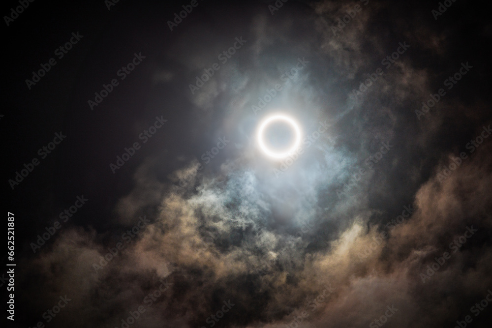 Solar eclipse, Texas, USA