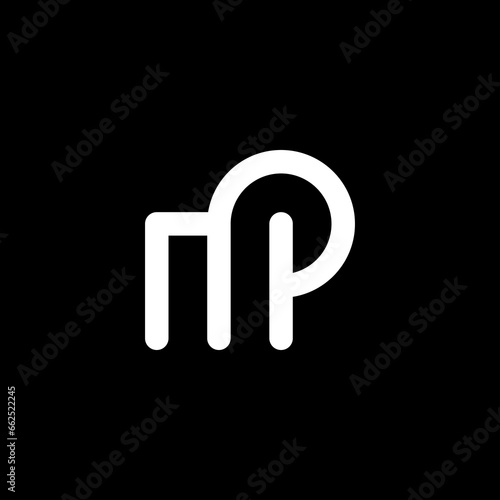 the logo consists of the letters P and M monogram.