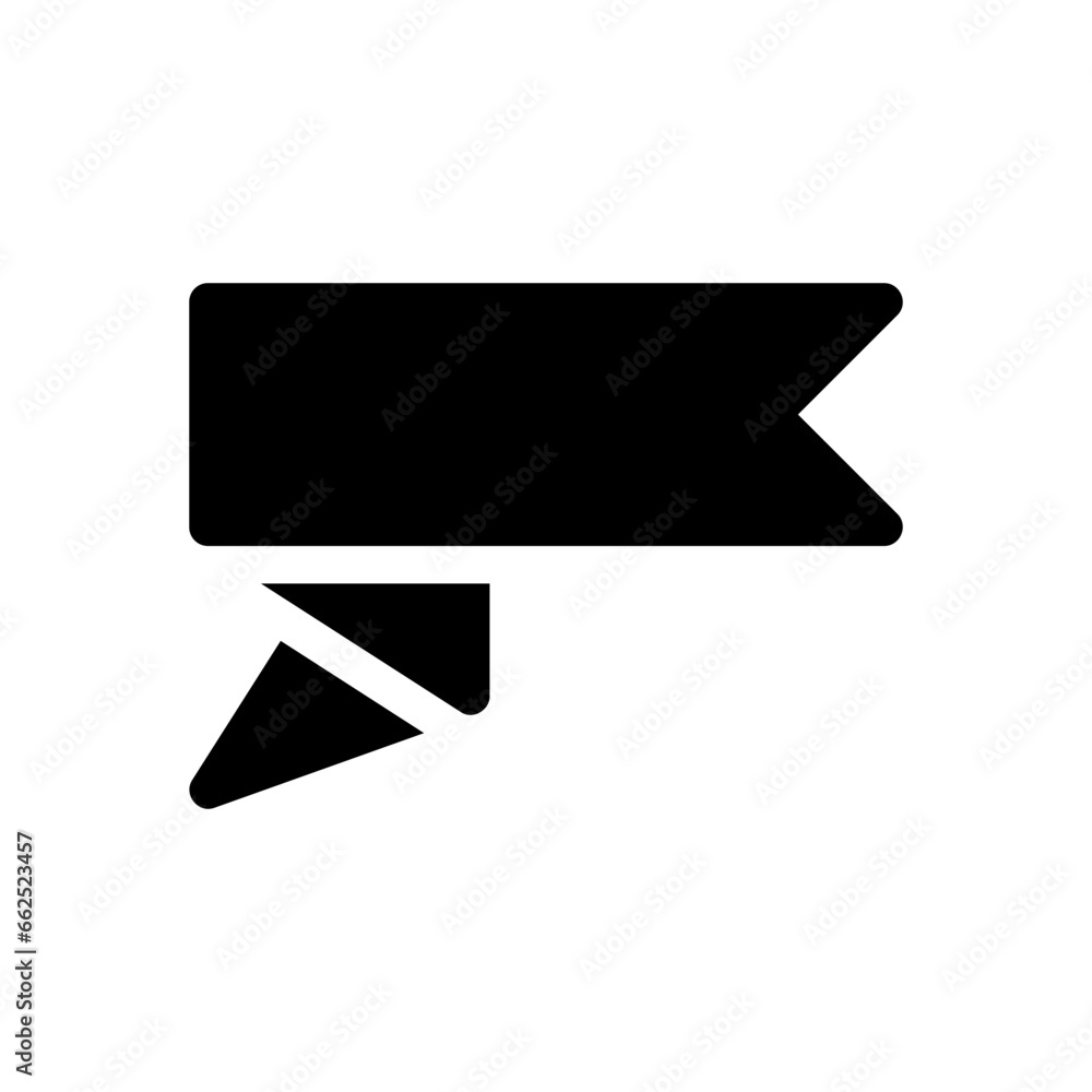 ribbon banner glyph icon ribbon banner glyph icon
