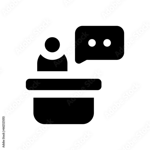 presenter glyph icon