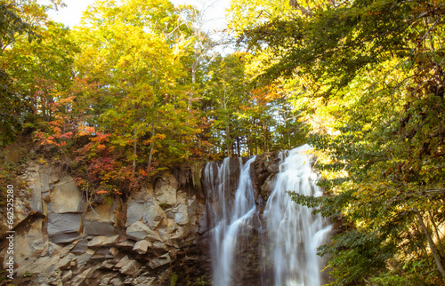 初秋のアシリベツの滝