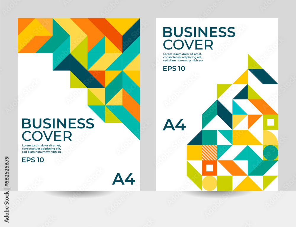elegant cover design, annual report cover design, bauhaus cover design, modern cover design