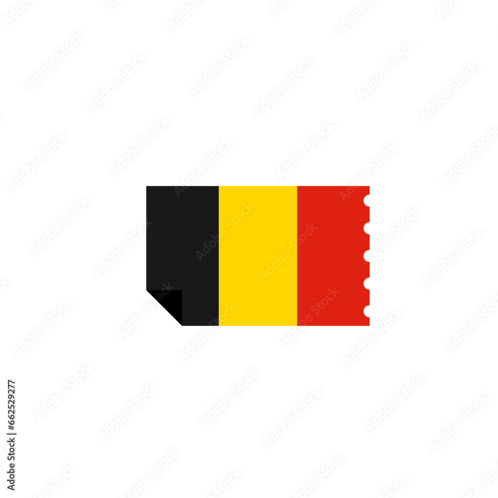Fototapeta premium Belgium flag icon
