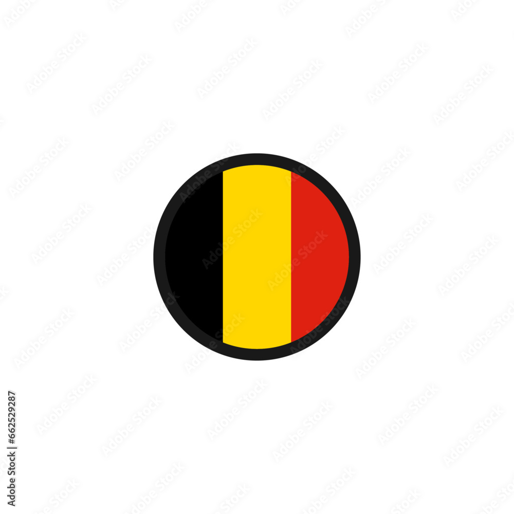 Fototapeta premium Belgium flag icon