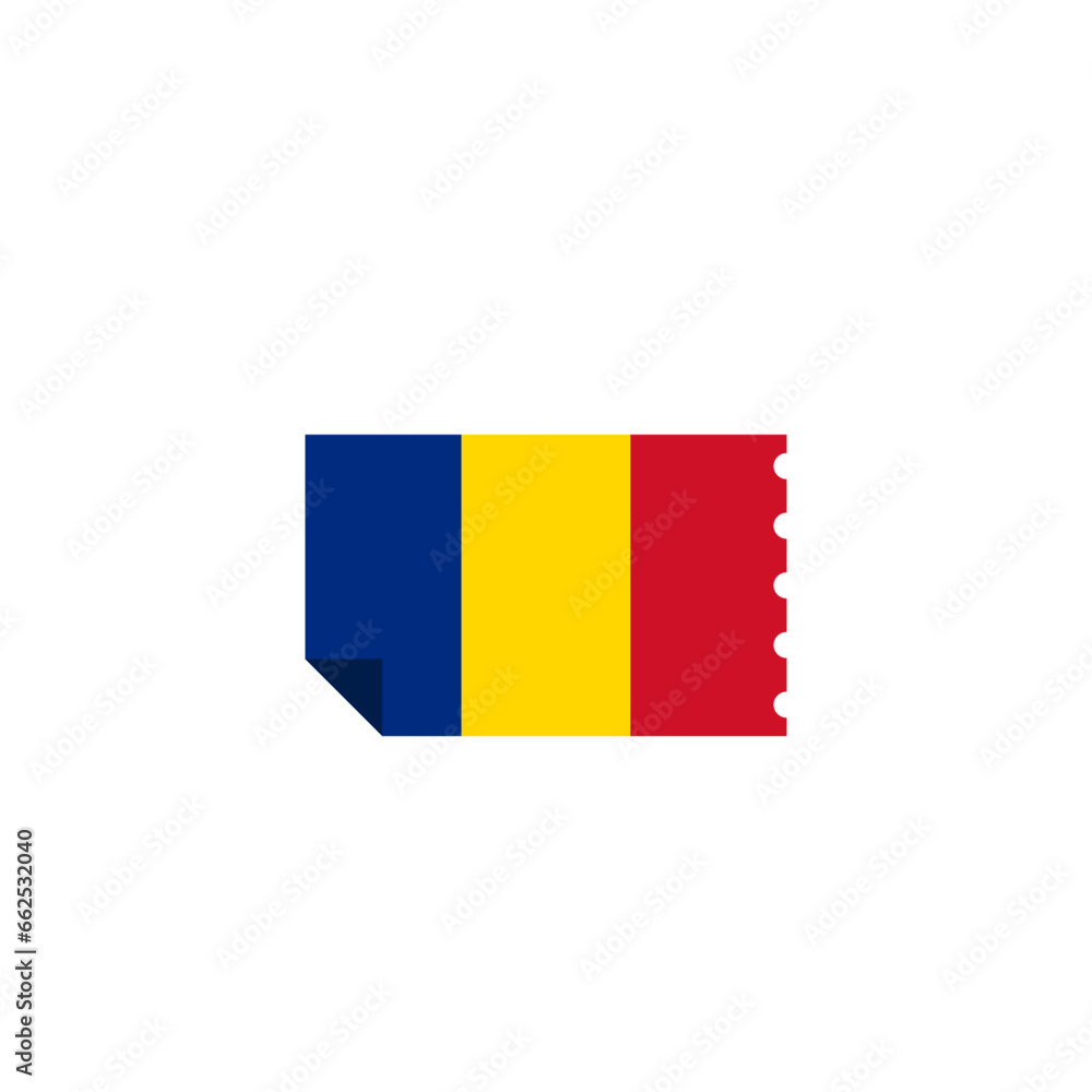 Fototapeta premium Romania flag icon