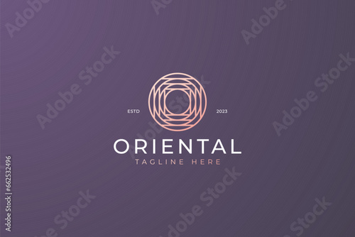 Logo Letter O Circle Ornament Shape Geometric Ancient Minimalist Simple Original Oriental Symbol Urban Legend Myth Ethnic