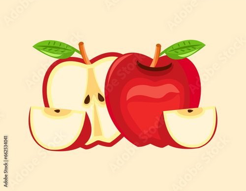 The red apple icon vector can be used for the apple logo, apple day and world eat red apple day which is celebrated on December 1.