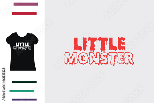 Little monster t shrit design  photo