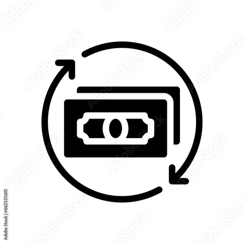 money glyph icon