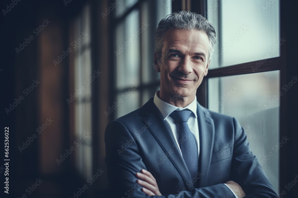 Smiling ethnic businessman looking at camera Smiling ethnic businessman looking at camera
