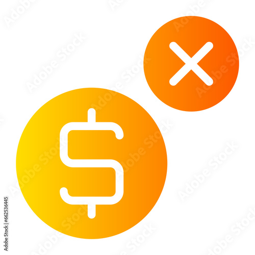 not accepted gradient icon