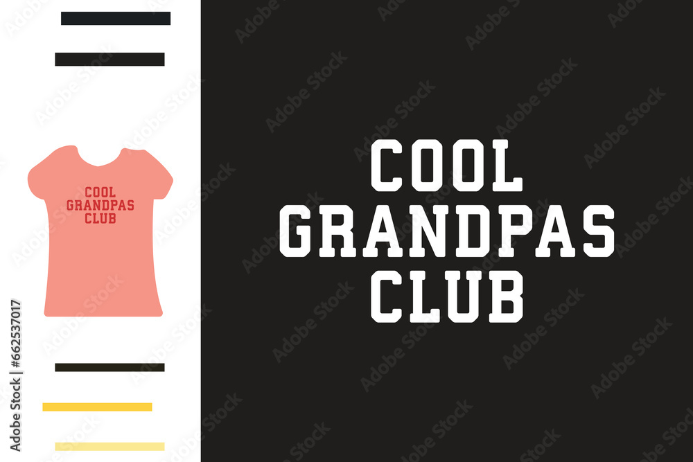Cool grandpas club t shirt design 